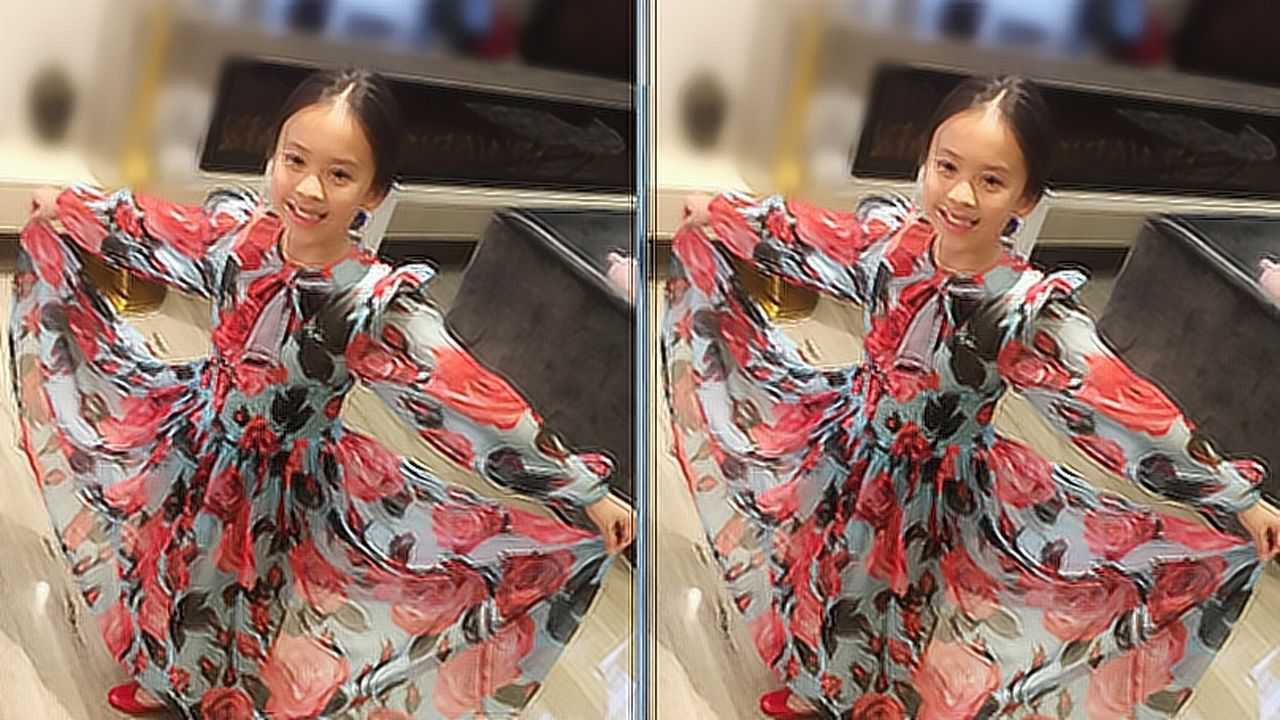 刘涛女儿穿秦海璐同款连衣裙跳舞小安迪太漂亮了