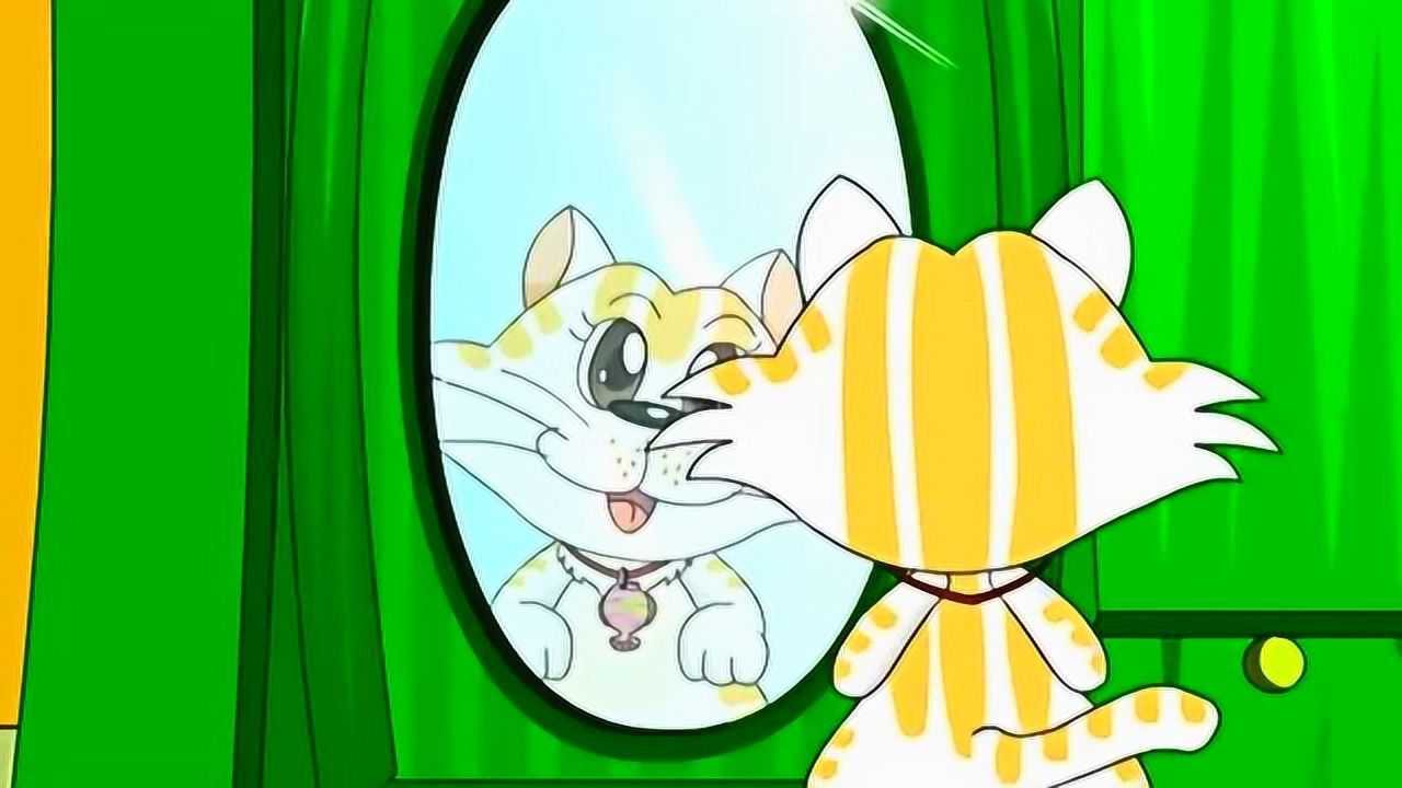 幼儿经典童话故事镜子里的小花猫