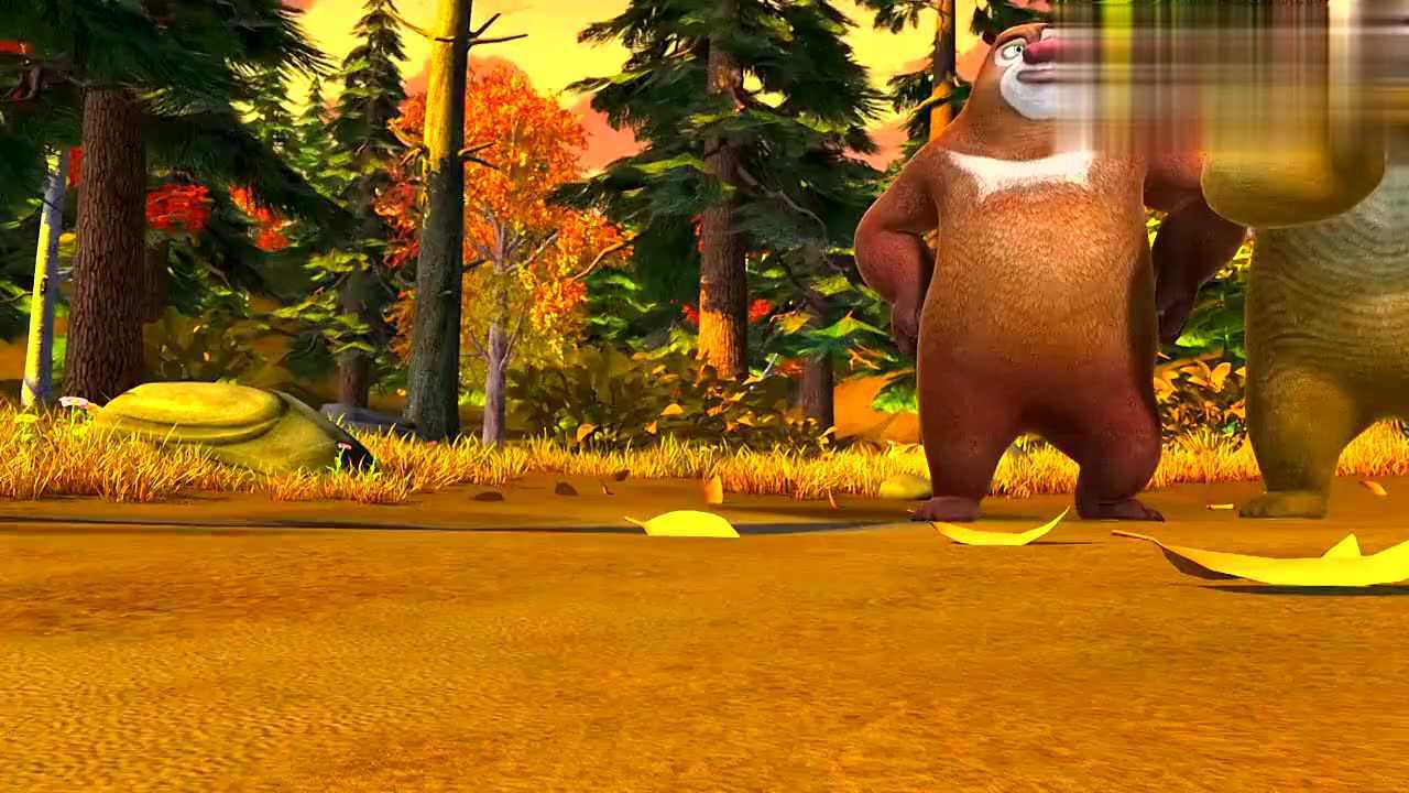 熊出没:光头强钓螃蟹1天都没钓到1只,才了解螃蟹靠捡