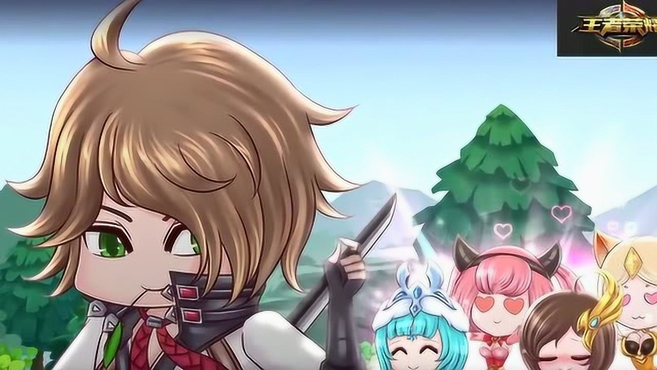 王者荣耀动画片:国服第一李白以1打3,1腿带4坑轻松虐菜