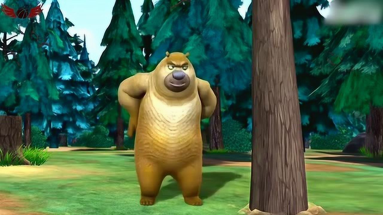 熊出没 :熊二很生气的样子.