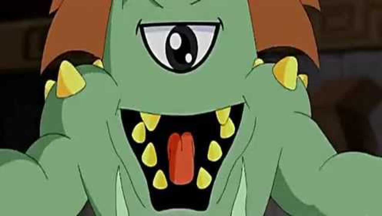 卡通动画片晶码战士独眼魔兽大战晶码战士