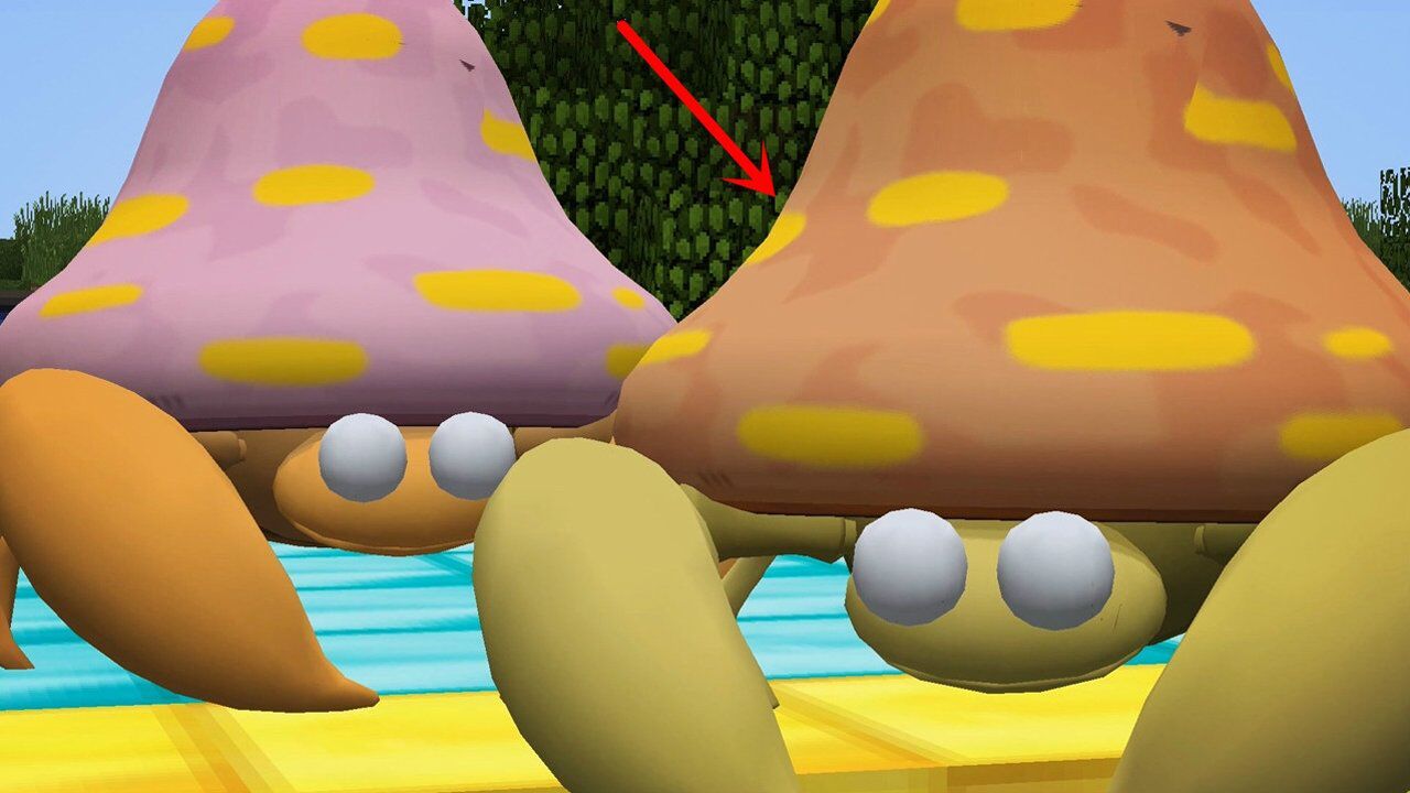 秀色解说我的世界神奇宝贝 闪光的派拉斯特颜色很相近