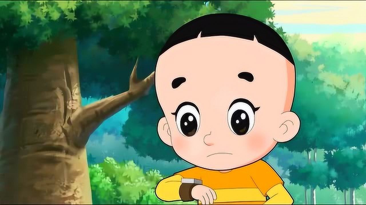 大头儿子:在森林里迷路了,委屈的哭了!