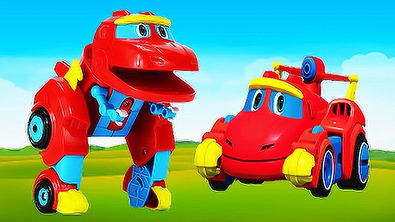 帮帮龙出动恐龙玩具霸王龙韦斯极速飞车