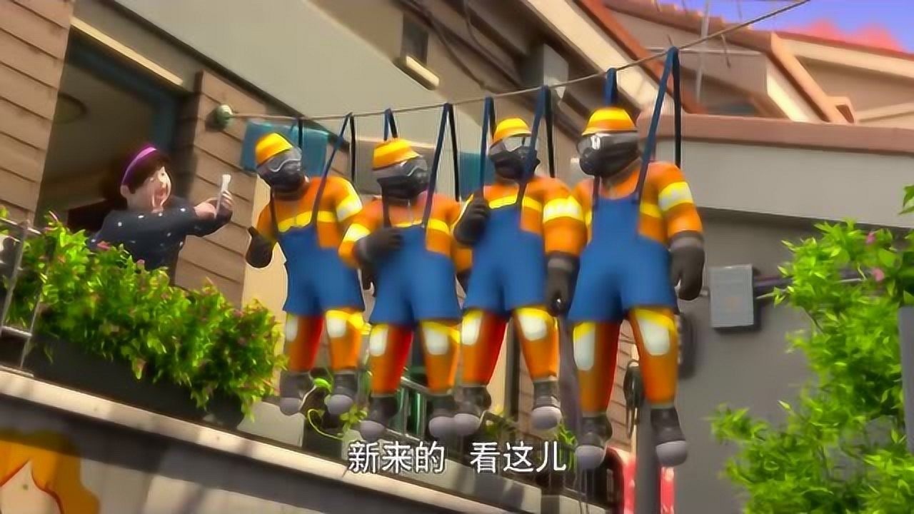 熊出没之熊心归来:黑风直接把坏蛋给挂起来了_电影