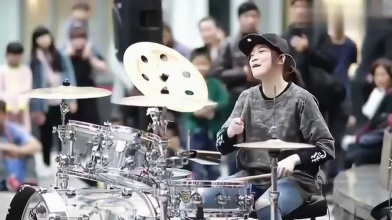 罗小白架子鼓;表演的太精彩了