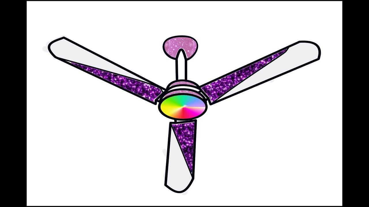 儿童简笔画:头顶的大吊扇
