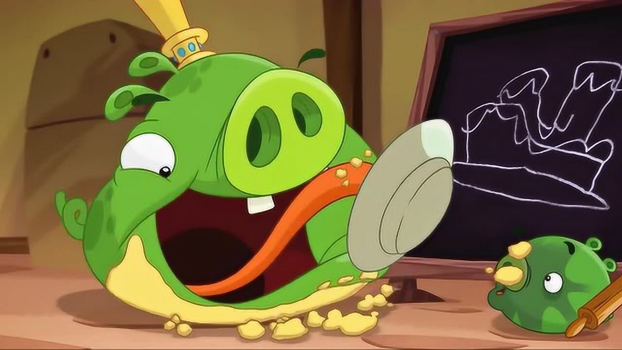 愤怒的小鸟-猪猪厨师被国王开除了