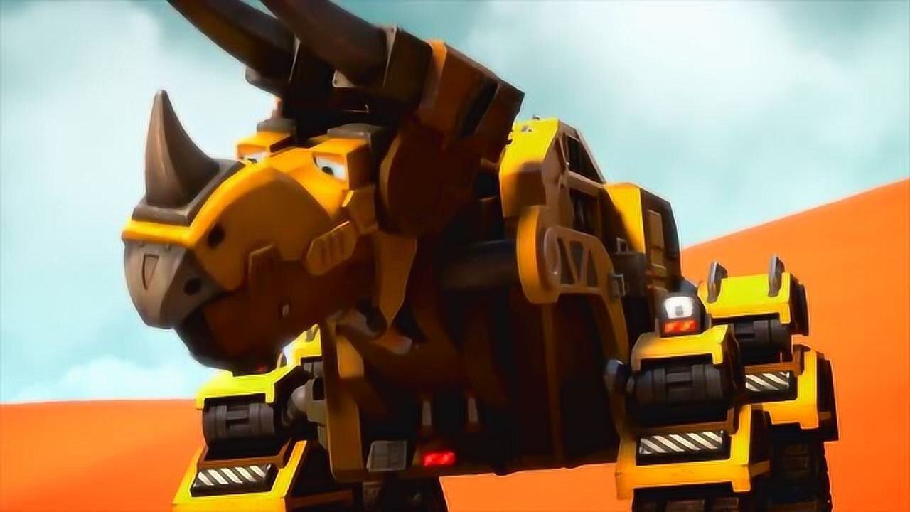 恐龙战车动画片,翻斗车在空中连续翻滚_腾讯视频