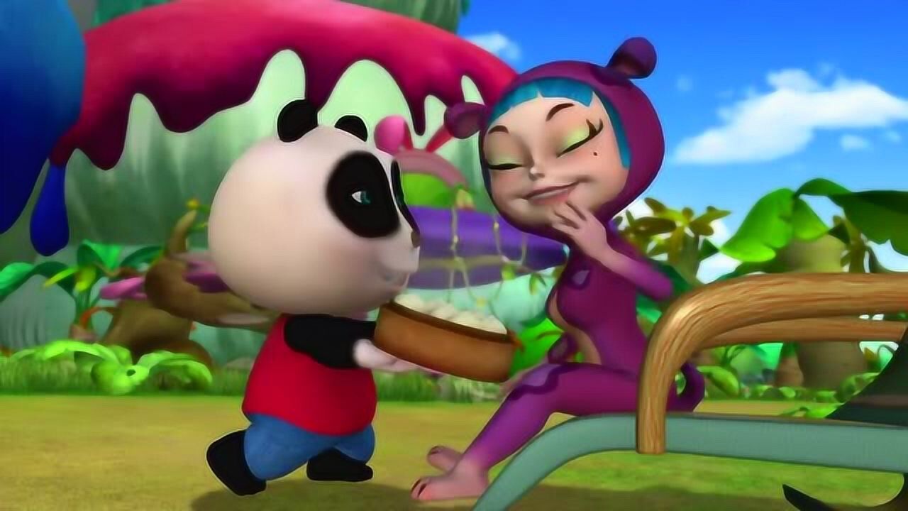 熊仔之雄心壮志:熊仔他们用迷心笋干做成包子给米帆吃_高清1080p在线