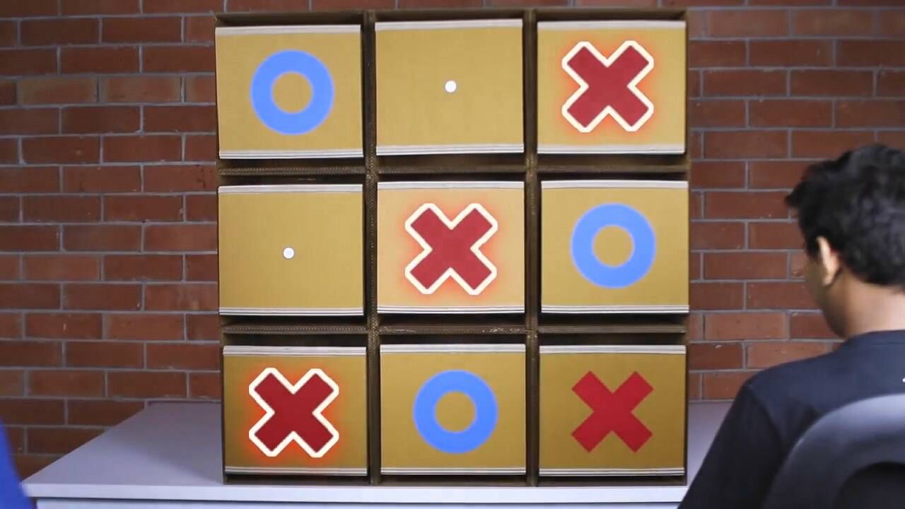 用纸板diy的井字棋,精致又好玩,这脑洞可以的!