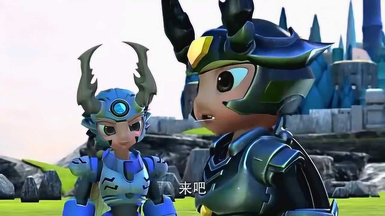 骑刃王:钢千翅和铠甲神的对战开始了!