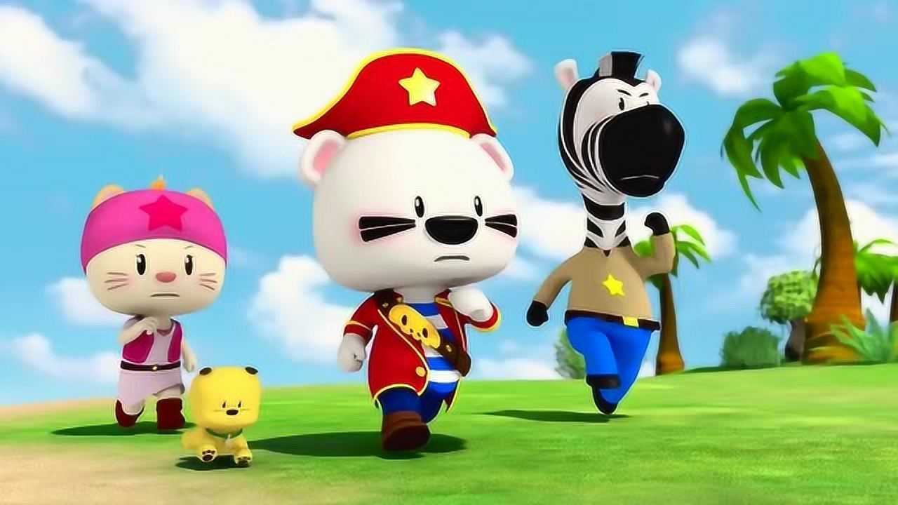 超级小熊布迷:河马队长伤害美人鱼,美人鱼唱歌让他的船撞上了礁石