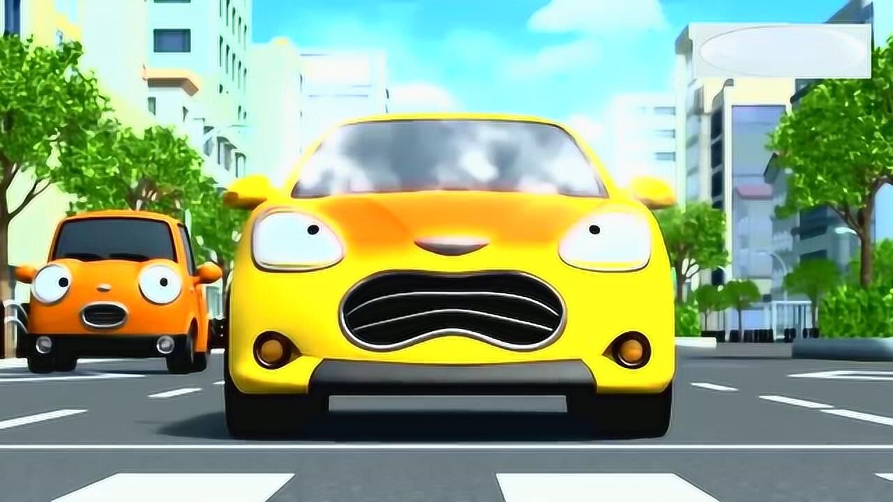 汽车城动画片跑车沙因陷入泥堆太友来帮忙两人成为朋友