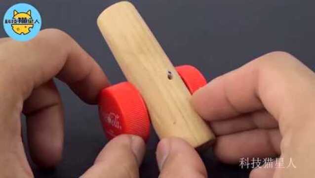 DIY手工自制小火炮,简单易学,趣味小玩具,小孩很喜欢玩噢