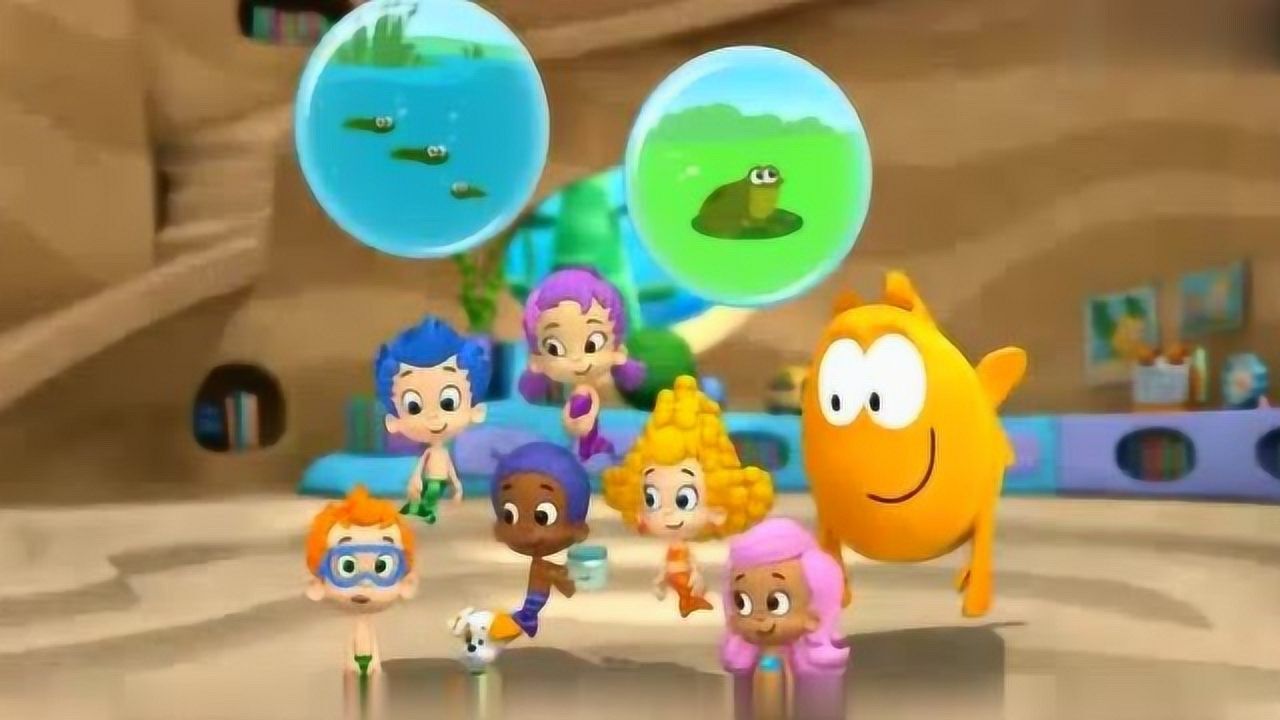 泡泡孔雀鱼:一起看小萌