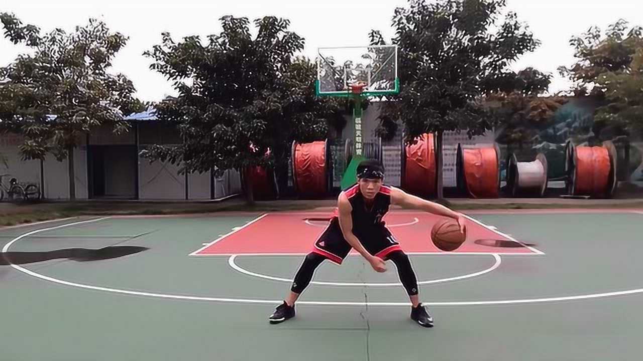 教授打篮球,体前变向动作分享,艾弗森成名动作之一