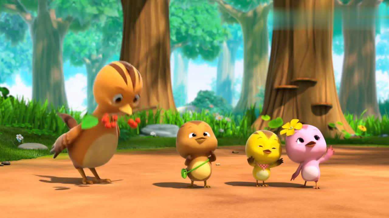 萌鸡小队学习紧急降落的萌鸡们的日常之欢欢飞起来了