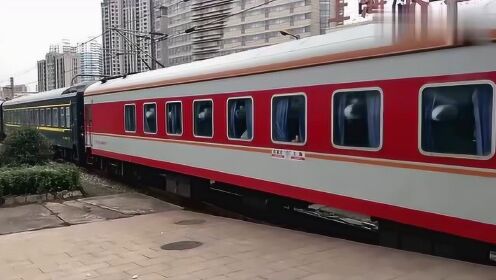 与后面的和谐号相比,这原色红皮岂不更吸睛?