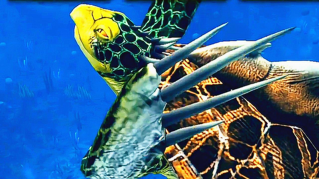 小鸢解说 侏罗纪世界1168远古古海龟,超大体型真霸气_腾讯视频