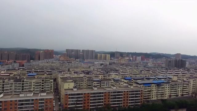 航拍洛阳嵩县实景!建设中的小县城