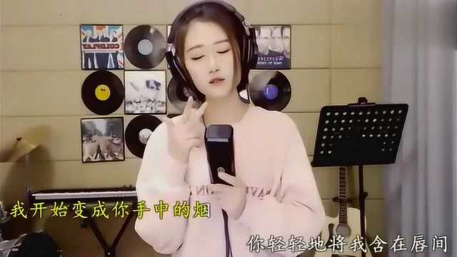 粉色少女清纯演唱歌曲,唱的太好了,实力堪比中国好声音!