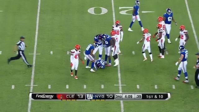 NFL美式橄榄球201819赛季第1周布朗VS巨人比赛高清浓缩版