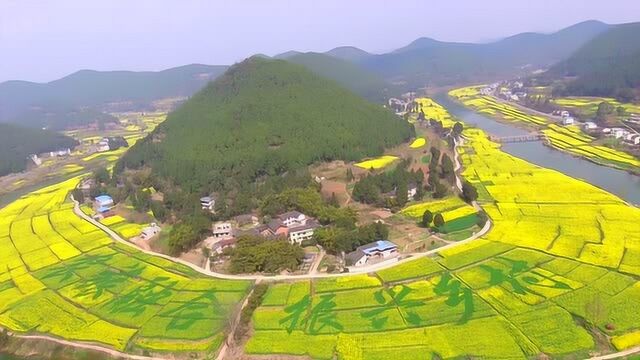 航拍三台和盐亭交汇处:农旅融合,振兴乡村