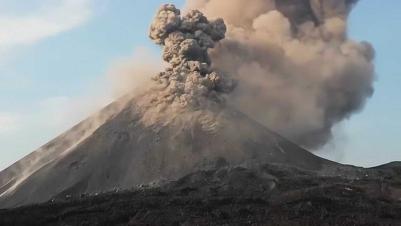 喀拉喀托火山喷发全过程!