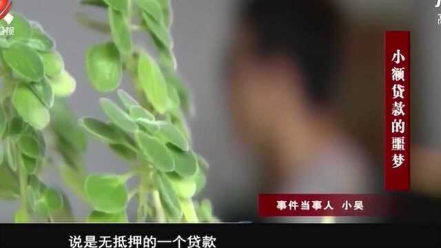 一次无抵押小额贷款,却让小吴身负巨债,广告语不可轻信!