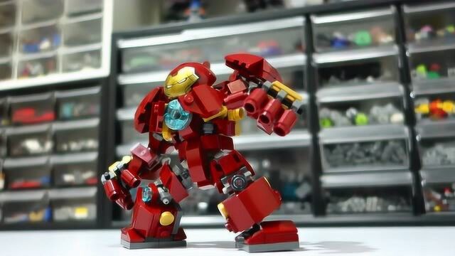 乐高积木MOC,搭建Hulkbuster反浩克装甲