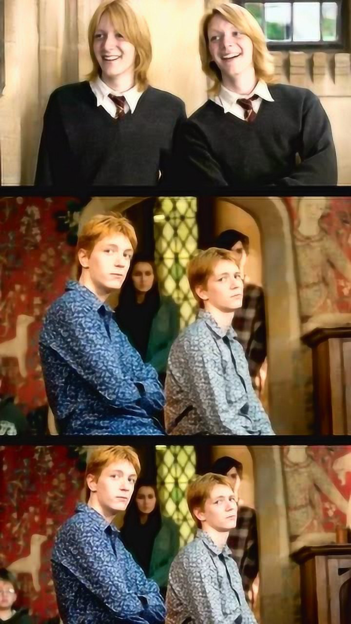 哈利波特中的双胞胎,韦斯莱双子,也好帅呀!
