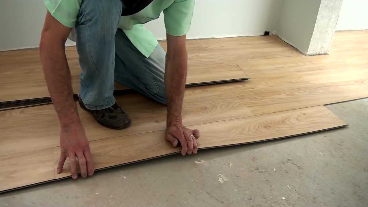 老外教你如何安装lvt锁扣地板