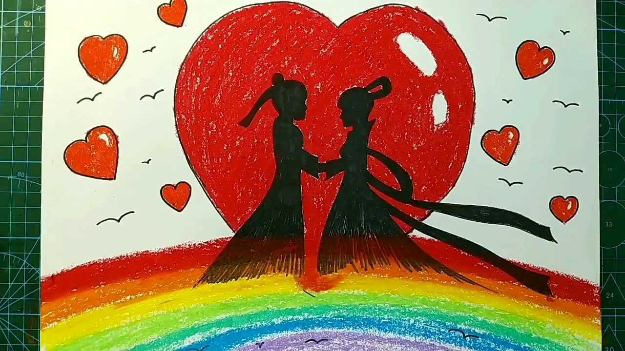 儿童画七夕节牛郎织女绘画教程