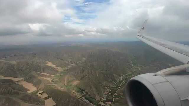 中国东方航空A320公务舱体验,南京兰州飞行,爱死了这白云