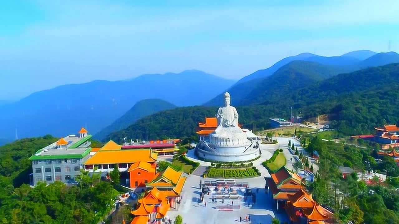 航拍:深圳的后花园,大美东莞观音山