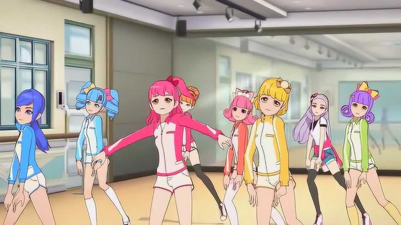 菲梦少女美乐蒂跟马卡龙一起舞蹈练习看看谁跳的更棒啊
