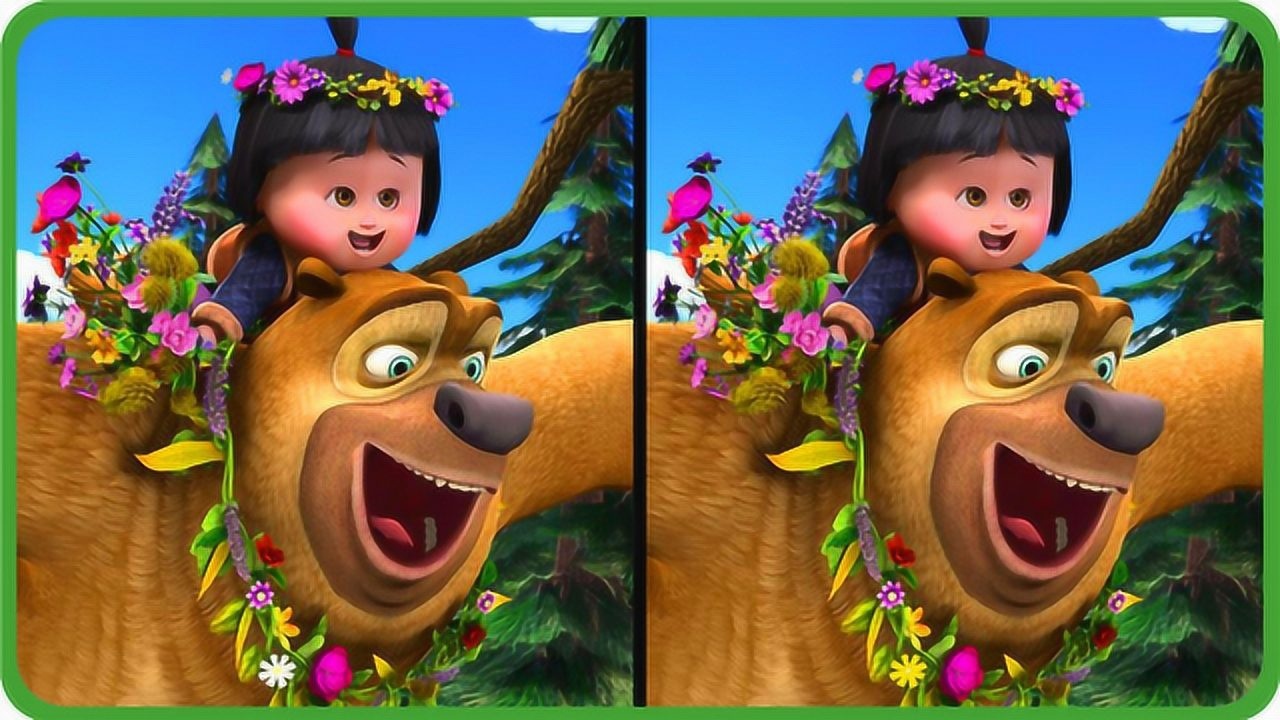 眼力测试:三张熊出没剧照,左右两边只有一处不同,你能找到吗?