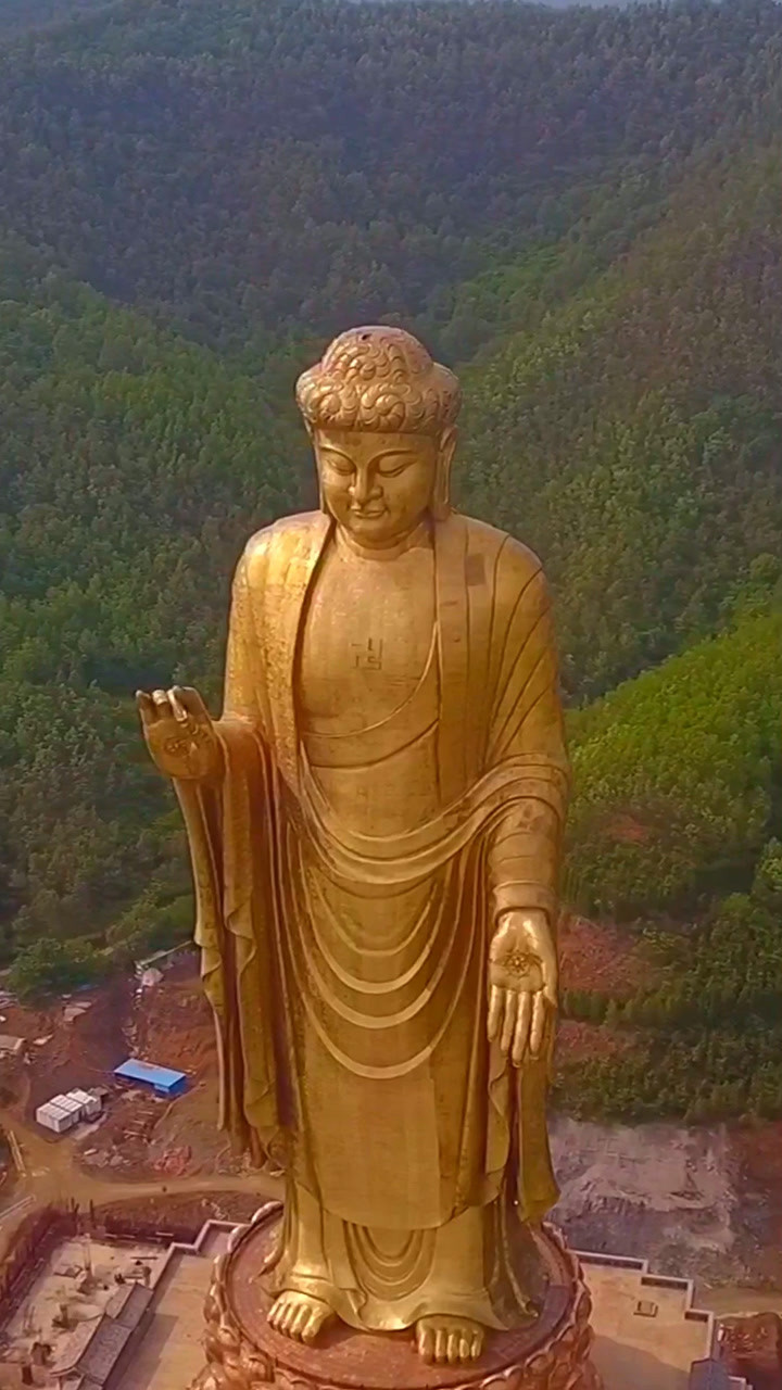 中原大佛,世界最大佛像,黄金108金,3200铜,共花费12亿建成