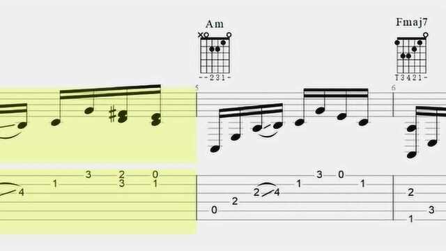 吉他独奏谱教学,林俊杰经典曲目江南