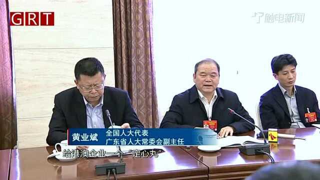 全国人大代表黄业斌:给港澳台企业一个“定心丸”