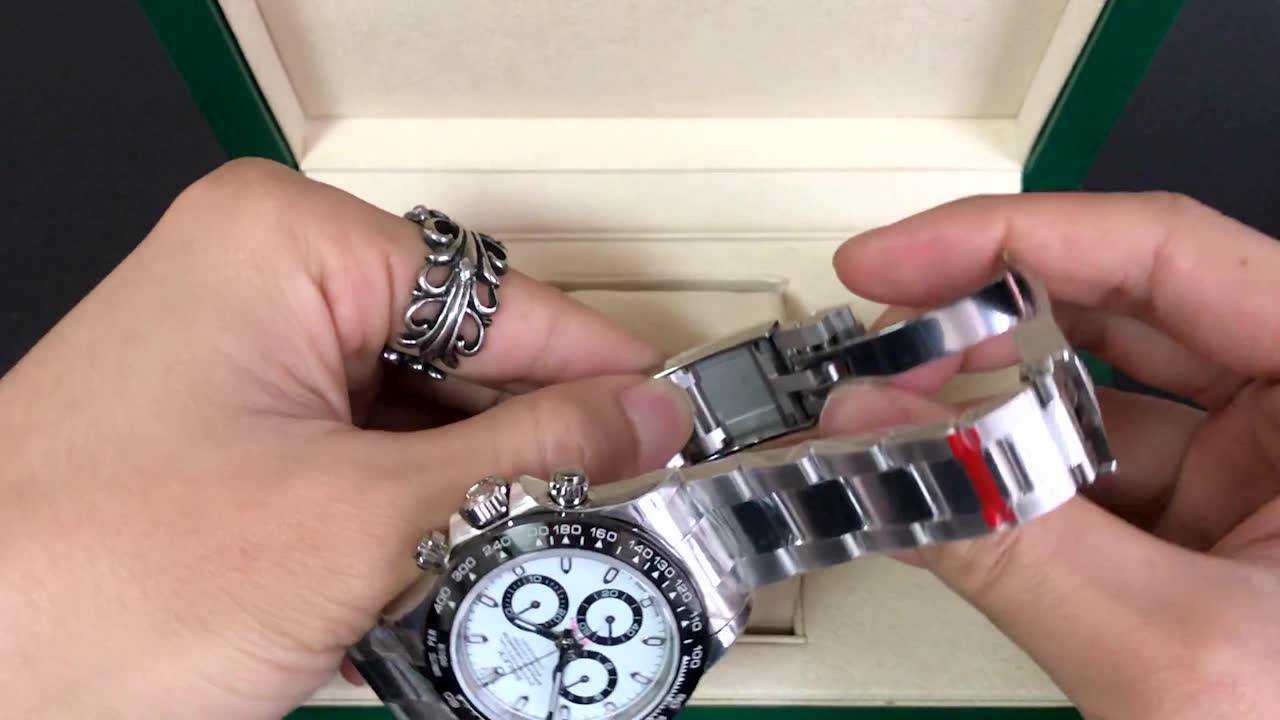 教你怎么调节n厂劳力士迪通拿v3版的钢表带长度?