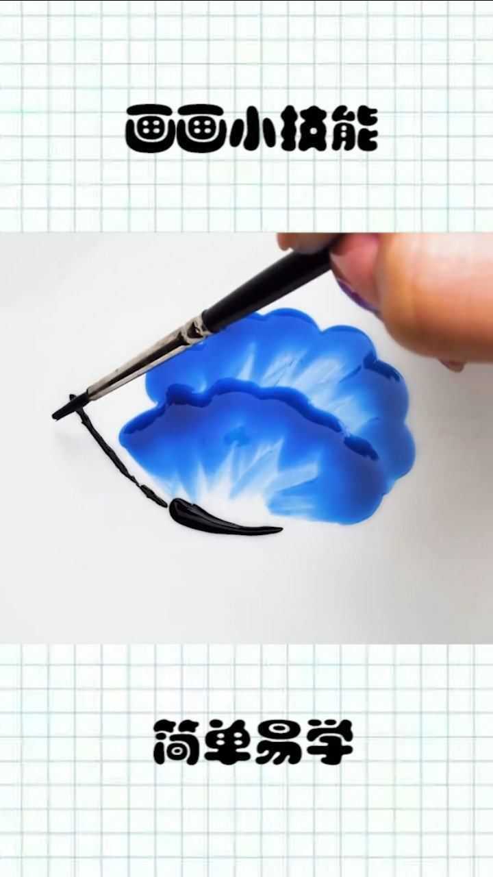 简单用颜料画蝴蝶,很真实哦