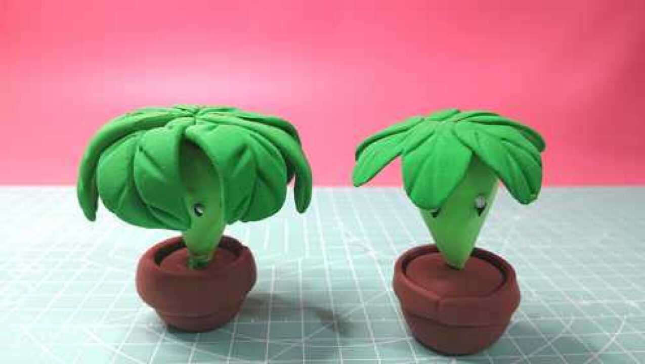 植物大战僵尸:萝卜伞超轻黏土