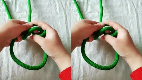 单套腰结,需打半结加固