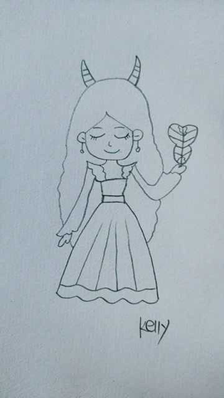 幼儿简笔画铁扇公主她的牛魔王去哪里了