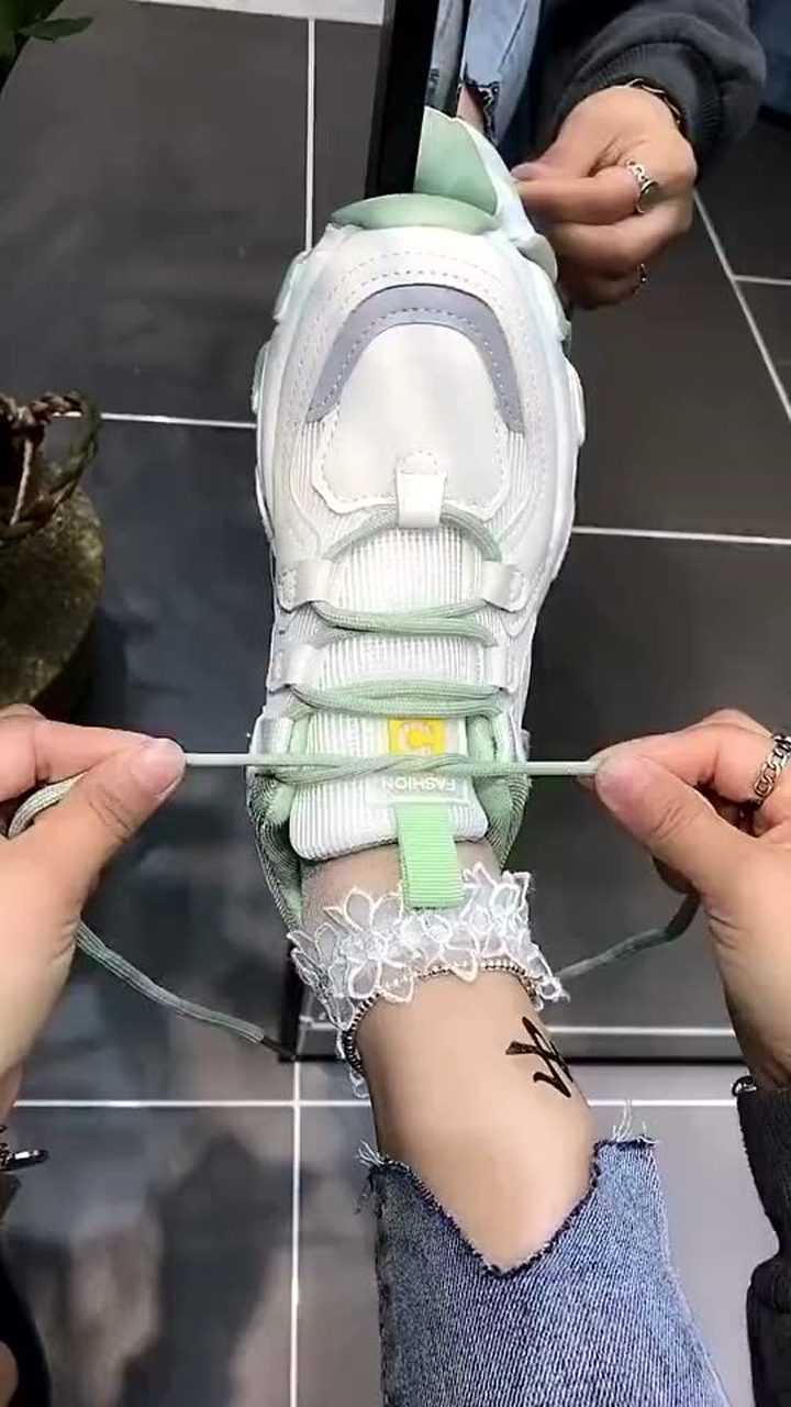 老爹鞋这样系鞋带你学会了吗