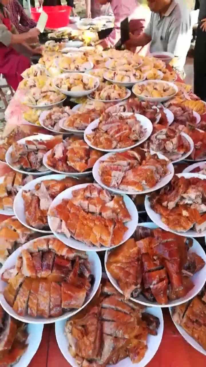 实拍鲁西南地区办酒席这个菜系标准大家有没有馋到