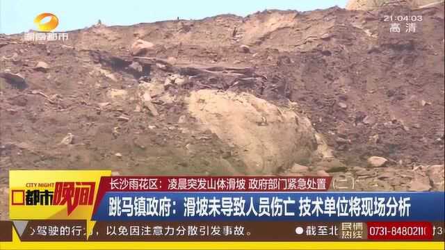 长沙雨花区凌晨突发山体滑坡 民宅垮塌道路被阻 政府部门紧急处置!